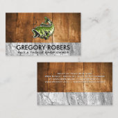 大きな口バスフィッシュ | 木石 名刺 (正面/裏面)