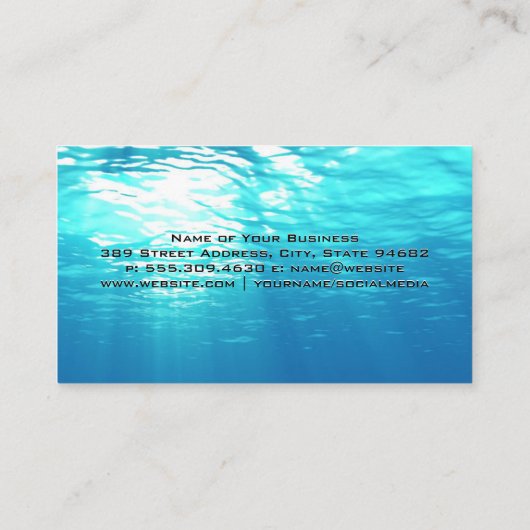 大きな口バスフィッシュ | 海水 | 出荷 名刺 (裏面)