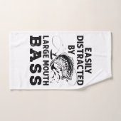 大きな口ベースの漁師に容易に気を取られる ハンドタオル (ハンドタオル)