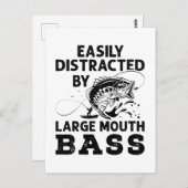 大きな口ベースの漁師に容易に気を取られる ポストカード (正面/裏面)