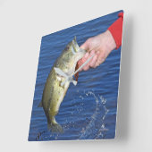 大きな口ベース スクエア壁時計 (傾斜)