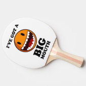 「大きな口得顔だ 卓球ラケット (横)