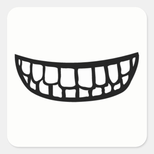 大きな口 スクエアシール (正面)