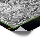 大きな古いブルガエル池あなたの写真を追加 ポスター (角)