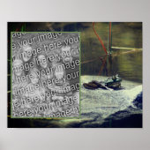 大きな古いブルガエル池あなたの写真を追加 ポスター (正面)