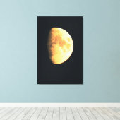 大きな古い月24x36 (60x90cm)ワッカ キャンバスプリント (インサイチュ (ウッドフロア))