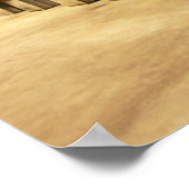 大きな古い木製の樽を持つワインセラーワイナリー ポスター (角)