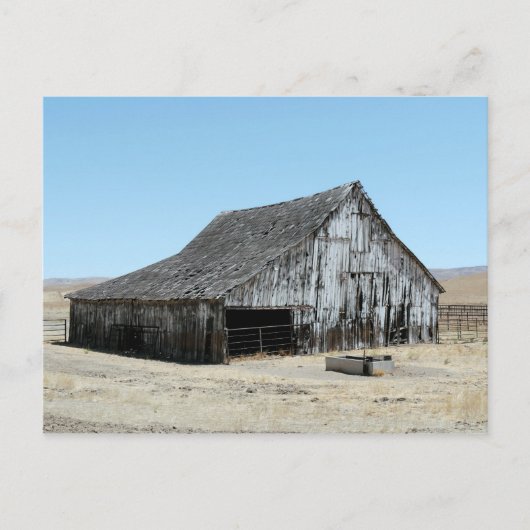 大きな古い納屋 ポストカード (正面)