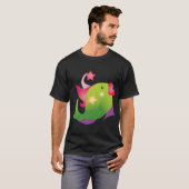大きな唇のキャラクター魚 Tシャツ (正面フル)
