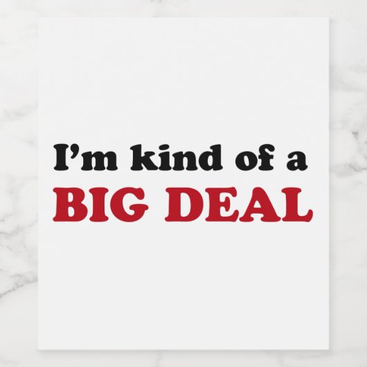 大きな問題 ワインラベル (シングルラベル)