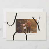 大きな喜びの写真クリスマスカード 招待状 (正面)