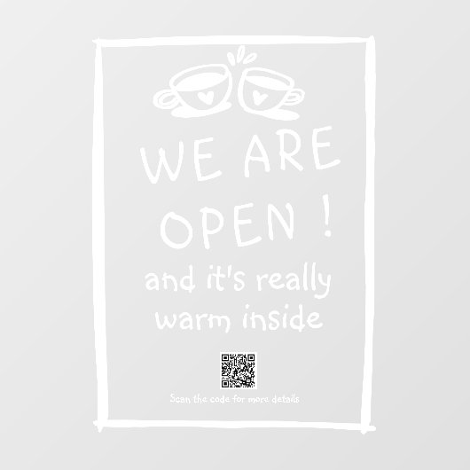 大きな喫モダン茶店の窓のランキングサイン ウィンドウサイン (シート)