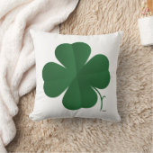 大きな四つ葉クローバー クッション (ブランケット)