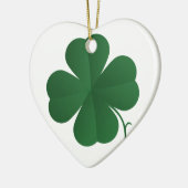大きな四つ葉クローバー セラミックオーナメント (左)