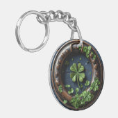 大きな四葉のクローバー キーホルダー (正面左)