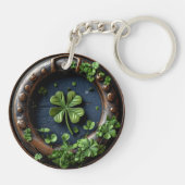大きな四葉のクローバー キーホルダー (裏面)