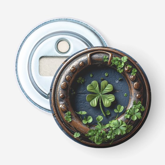 大きな四葉のクローバー 栓抜き (正面)