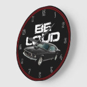 大きな声で言う ラージ壁時計 (傾斜)