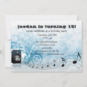 大きな声を出そう-誕生日パーティーの招待 招待状 (正面)