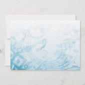 大きな声を出そう-誕生日パーティーの招待 招待状 (裏面)