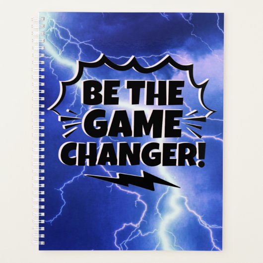 大きな変化を促す意欲を起ここインスパイアとする プランナー手帳 (正面)