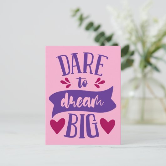 大きな夢に挑戦しよう ポストカード (スタンド正面)