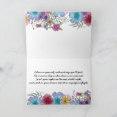 大きな夢の景色の庭を夢見る カード (内部)