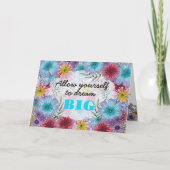 大きな夢の景色の庭を夢見る カード (正面)