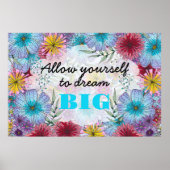 大きな夢の景色の庭を夢見る ポスター (正面)