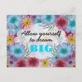 大きな夢の景色の庭を夢見る ポストカード (正面)