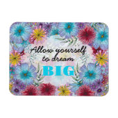 大きな夢の景色の庭を夢見る マグネット (横)