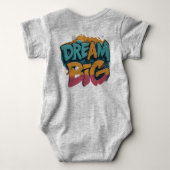 大きな夢を優しくキュートに  ベビーボディスーツ (裏面)