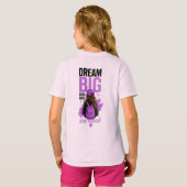 💜 大きな夢を叶えるために集中しよう 学校のモチベーション 💜 Tシャツ (裏面フル)