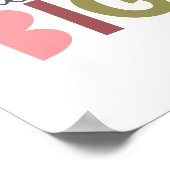 大きな夢を抱く タイポグラフィ ポスター (角)