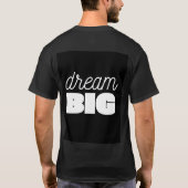 大きな夢を抱け モチベーショナルTシャツ Tシャツ (裏面)
