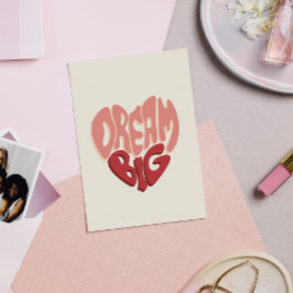 大きな夢を持て：成功への意味のある言葉 ポストカード