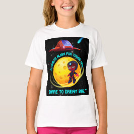 大きな夢を描く者のために惑星が整列する Tシャツ