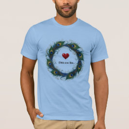 大きな夢を描け クジャクの羽根 サークルTシャツ Tシャツ