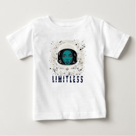 大きな夢を描け、小さな星 – 無限の宇宙少女 ベビーTシャツ