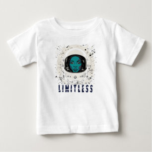 大きな夢を描け、小さな星 – 無限の宇宙少女 ベビーTシャツ