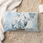 大きな夢を海で実現 自由にカスタマイズ ランバークッション (ブランケット)