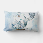 大きな夢を海で実現 自由にカスタマイズ ランバークッション (正面)