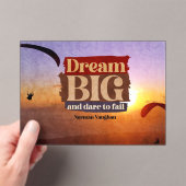 大きな夢を見て失敗する アクリル招待状 (インサイチュ (ポータブル))