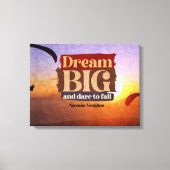 大きな夢を見て失敗する キャンバスプリント (正面)