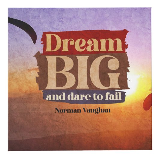 大きな夢を見て失敗する フォトキューブ (正面)