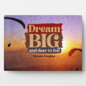 大きな夢を見て失敗する フォトプラーク (正面)