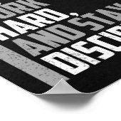 大きな夢を見て、仕事の懸命と規律を保つ。 ポスター (角)