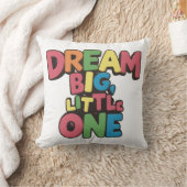 大きな夢を見て、子供たちよ、感動的な名言 クッション (ブランケット)