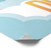 「大きな夢を見て、高い目標を目指して」宇宙ロケットのポスター ポスター (角)