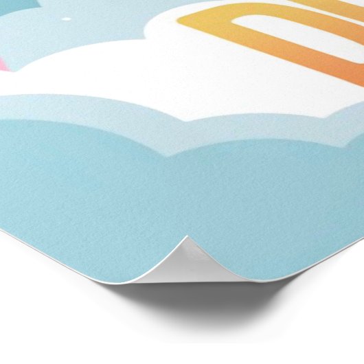 「大きな夢を見て、高い目標を目指して」宇宙ロケットのポスター ポスター (角)